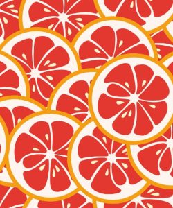 Red Grapefruit Slices